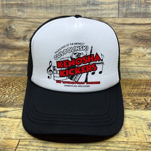 Kenosha Kickers Mens Trucker Hat Black Snapback Home Alone Sheboygan Wisconsin - Picture 2 of 8